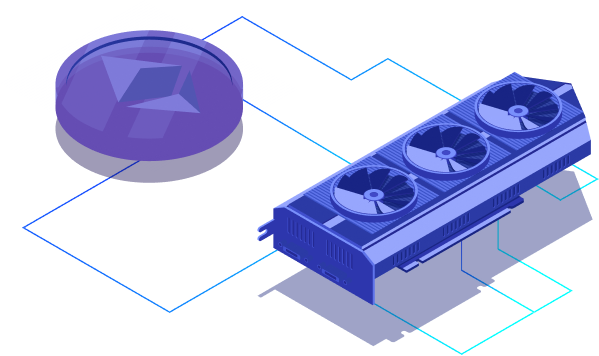 Crypto mining illustration